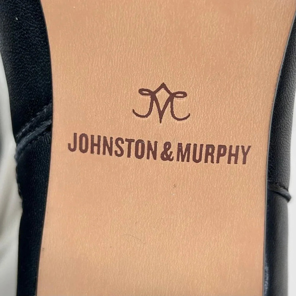 Johnston & Murphy Charlotte Bit Bootie Size 8.5 Leather Boot Heel Preppy Square - Picture 9 of 10